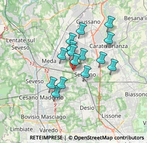 Mappa Via Edmondo de Amicis, 20831 Seregno MB, Italia (2.606)
