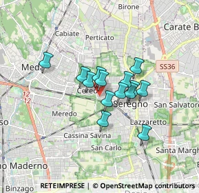 Mappa Via Edmondo de Amicis, 20831 Seregno MB, Italia (1.13)