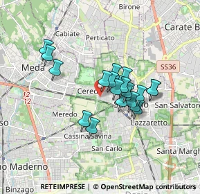 Mappa Via Edmondo de Amicis, 20831 Seregno MB, Italia (1.2995)
