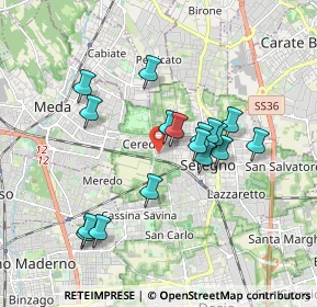 Mappa Via Edmondo de Amicis, 20831 Seregno MB, Italia (1.59882)