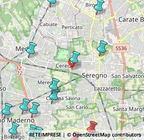 Mappa Via Edmondo de Amicis, 20831 Seregno MB, Italia (3.524)