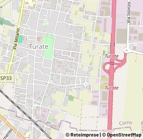 Mappa Via giacomo puccini, 22079 Turate CO, Italia (0.25385)