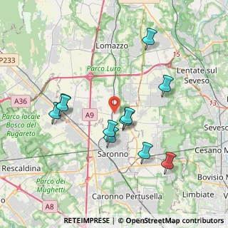 Mappa 22070 Rovello Porro CO, Italia (3.62909)