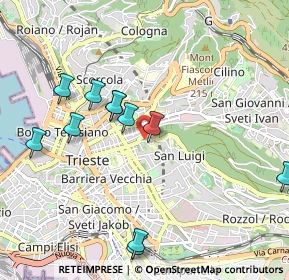 Mappa Via della Ginnastica, 34142 Trieste TS, Italia (1.02364)