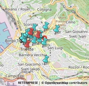 Mappa Via della Ginnastica, 34142 Trieste TS, Italia (0.713)