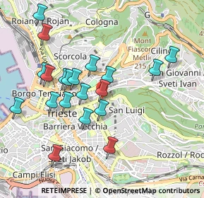 Mappa Via della Ginnastica, 34142 Trieste TS, Italia (0.9395)