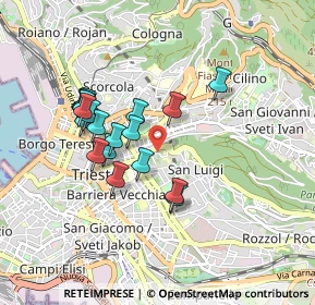 Mappa Via della Ginnastica, 34142 Trieste TS, Italia (0.79)