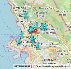 Mappa Via della Ginnastica, 34142 Trieste TS, Italia (1.16833)