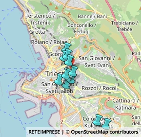 Mappa Via della Ginnastica, 34142 Trieste TS, Italia (1.34818)