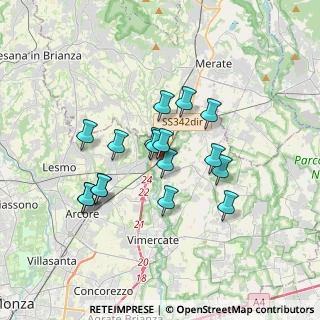 Mappa Via Lorenzo Banfi, 20866 Carnate MB, Italia (2.87059)