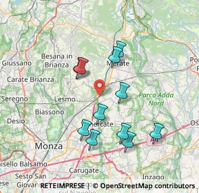 Mappa Via Lorenzo Banfi, 20866 Carnate MB, Italia (6.56727)