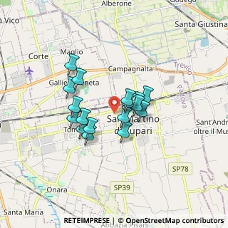Mappa Via Camillo Benso Conte di Cavour, 35018 San Martino di Lupari PD, Italia (1.25118)