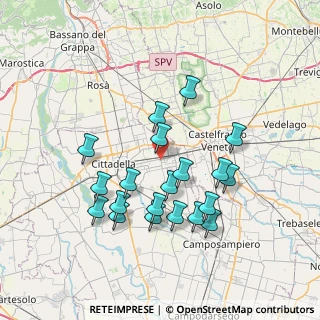 Mappa Via Camillo Benso Conte di Cavour, 35018 San Martino di Lupari PD, Italia (6.9575)