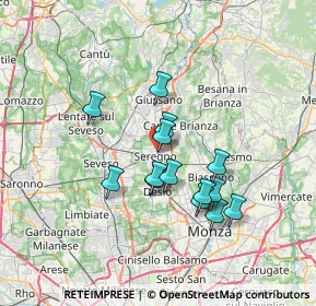 Mappa Via Vignoli, 20831 Seregno MB, Italia (5.70857)