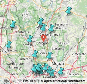 Mappa Via Vignoli, 20831 Seregno MB, Italia (9.8645)