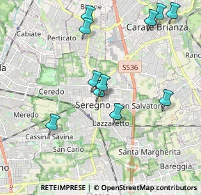 Mappa Via Vignoli, 20831 Seregno MB, Italia (2.02636)