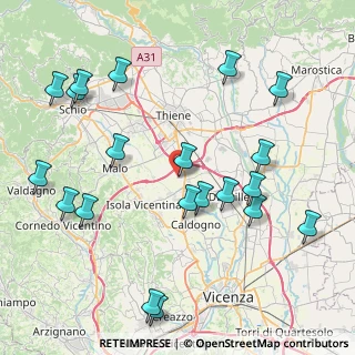 Mappa Via Silvio Pellico, 36030 Villaverla VI, Italia (9.653)