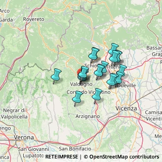 Mappa Viale F.Schubert, 36078 Valdagno VI, Italia (9.6925)