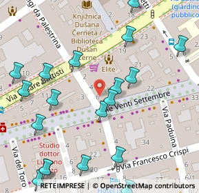 Mappa Via Spiro Tipaldo Xydias, 34125 Trieste TS, Italia (0.0855)