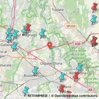 Mappa Via Roma, 21058 Solbiate Olona VA, Italia (7.027)