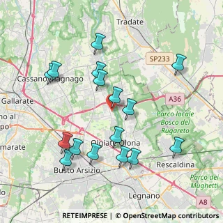 Mappa Via Roma, 21058 Solbiate Olona VA, Italia (4.035)