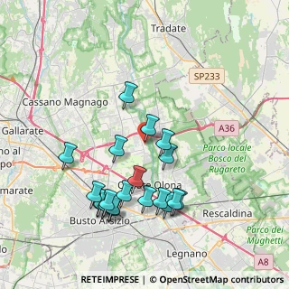 Mappa Via Roma, 21058 Solbiate Olona VA, Italia (3.8895)
