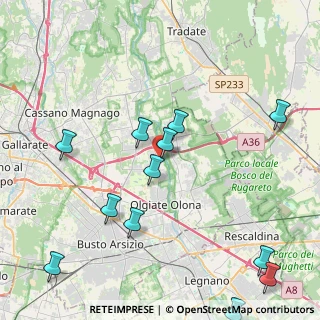 Mappa Via Roma, 21058 Solbiate Olona VA, Italia (5.07583)