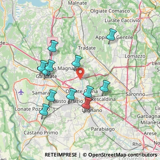 Mappa Via Roma, 21058 Solbiate Olona VA, Italia (7.285)