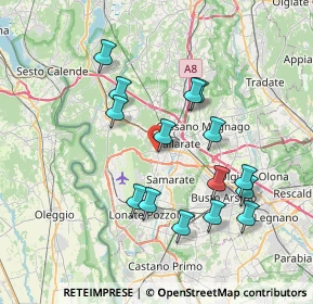 Mappa Via Antonio Gramsci, 21010 Cardano Al Campo VA, Italia (7.146)