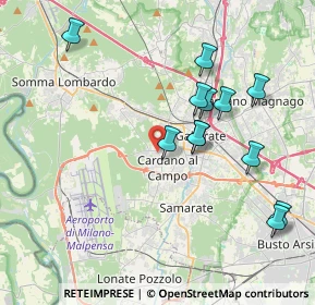 Mappa Via Antonio Gramsci, 21010 Cardano Al Campo VA, Italia (3.89917)