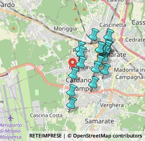 Mappa Via Antonio Gramsci, 21010 Cardano Al Campo VA, Italia (1.464)