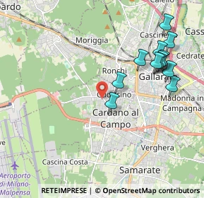 Mappa Via Antonio Gramsci, 21010 Cardano Al Campo VA, Italia (2.13333)