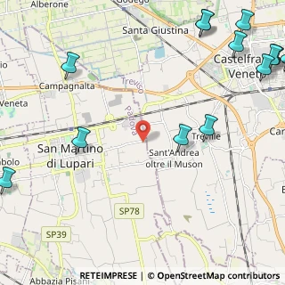 Mappa Via Traversagni, 35018 San Martino di Lupari PD, Italia (3.45692)