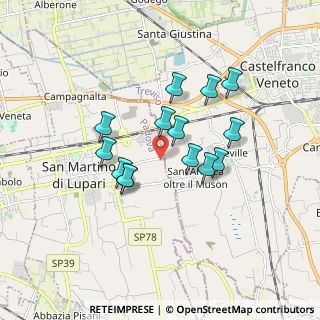 Mappa Via Traversagni, 35018 San Martino di Lupari PD, Italia (1.41143)