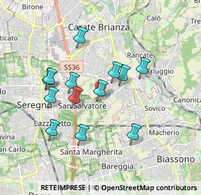 Mappa Via Antonio Gramsci, 20847 Albiate MB, Italia (1.61846)