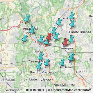Mappa Via Adige, 20821 Meda MB, Italia (3.6715)