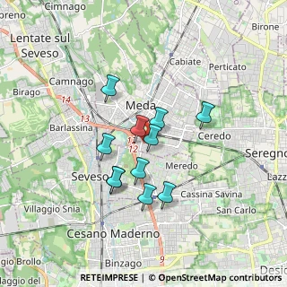Mappa Via Adige, 20821 Meda MB, Italia (1.34091)