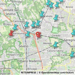 Mappa Via Adige, 20821 Meda MB, Italia (2.65188)