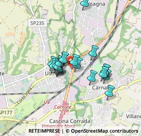 Mappa Via Stazione, 20865 Usmate Velate MB, Italia (0.6265)