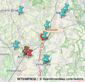 Mappa Via Stazione, 20865 Usmate Velate MB, Italia (4.24769)