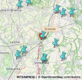 Mappa Via Stazione, 20865 Usmate Velate MB, Italia (4.98167)