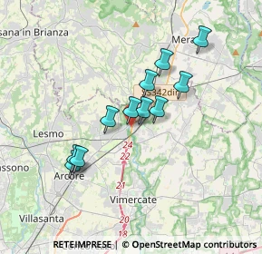 Mappa Via Stazione, 20865 Usmate Velate MB, Italia (2.85455)