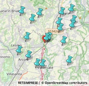 Mappa Via Stazione, 20865 Usmate Velate MB, Italia (4.18278)