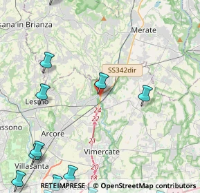 Mappa Via Stazione, 20865 Usmate Velate MB, Italia (7.10071)