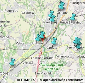 Mappa Via Stazione, 20865 Usmate Velate MB, Italia (2.17769)