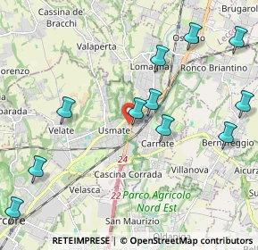 Mappa Via Stazione, 20865 Usmate Velate MB, Italia (2.56083)