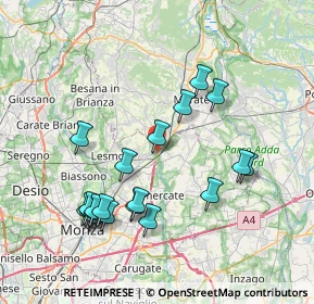 Mappa Via Stazione, 20865 Usmate Velate MB, Italia (7.942)