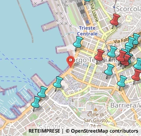 Mappa Riva Tre Novembre, 34121 Trieste TS, Italia (0.6795)