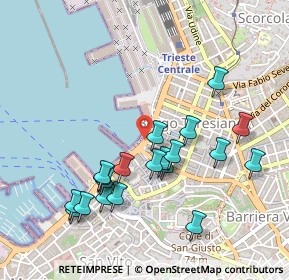 Mappa Riva Tre Novembre, 34121 Trieste TS, Italia (0.4855)