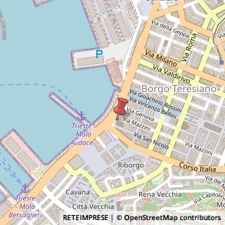 Mappa Riva Tre Novembre, 7, 34121 Trieste, Trieste (Friuli-Venezia Giulia)